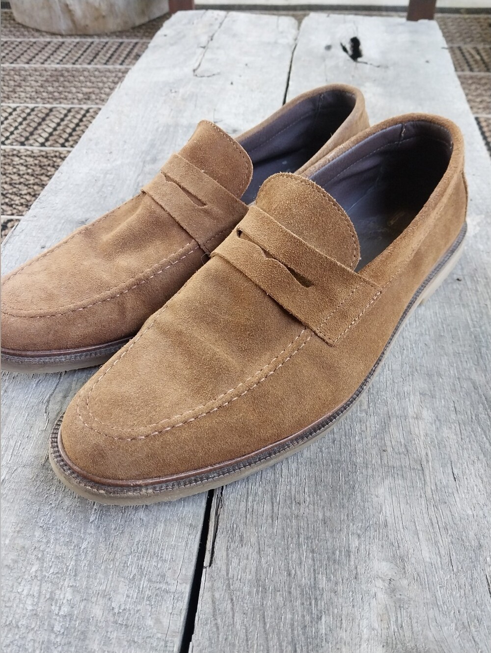 Leather Suede Loafers